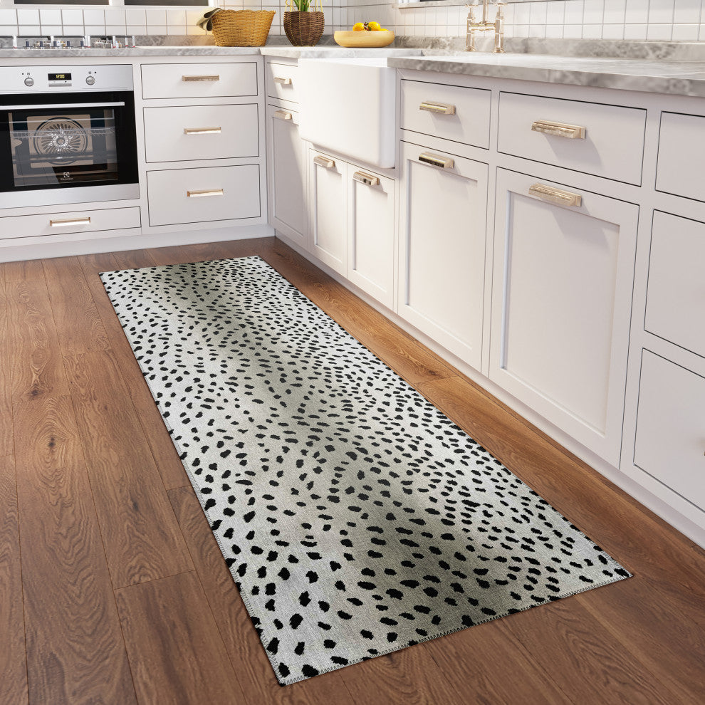 Indoor/Outdoor Mali ML3 Ivory Machine Washable 2'3" x 10' Runner Rug