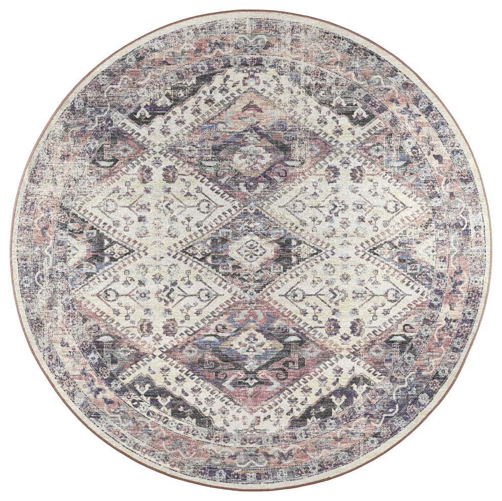 Jericho JC9 Pearl 6' x 6' Round Rug
