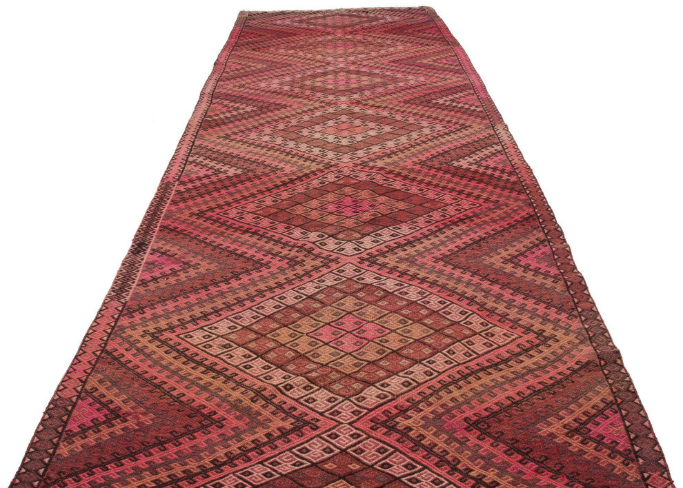 Vintage Anatolian Jijim Runner 4' 3" x 14' 2", 51 in. x 170 in.