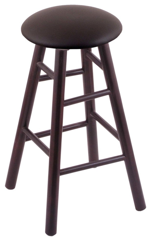 Holland Bar Stool, Maple Round Cushion Bar Stool, Smooth Legs