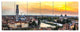 Verona at Sunset in Italy, Cityscape Canvas Art Print, 70"x28", 6 Panels