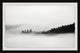 "Foggy Dark Mountains" Framed Painting Print, 36x24