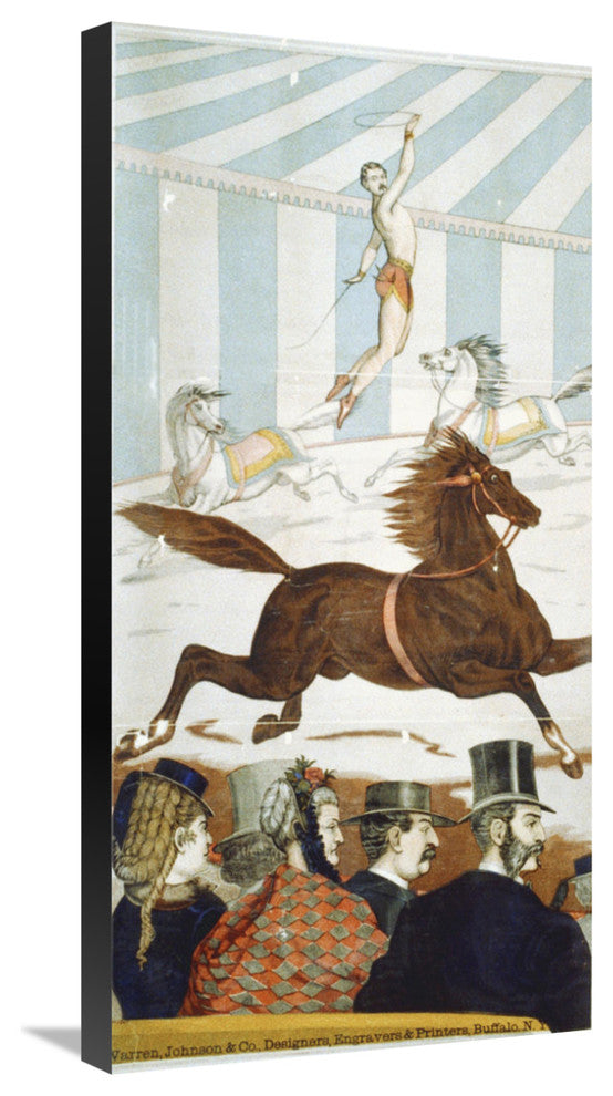 "Acrobats On Horseback 4 - 1870" Canvas by Hollywood Photo Archive, 15x30"