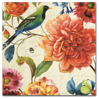 'Rainbow Garden II - Cream' Canvas Art by Lisa Audit