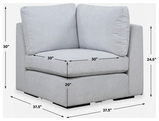 Uttermost Refuge Cloud Blue Corner Sofa