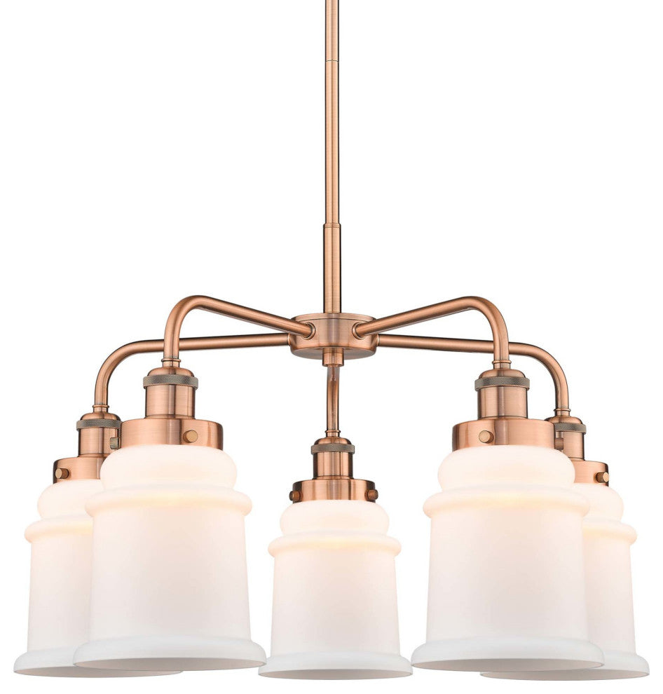 Innovations Lighting 916-5CR-17-24 Canton Chandelier Canton 5 - Antique Copper