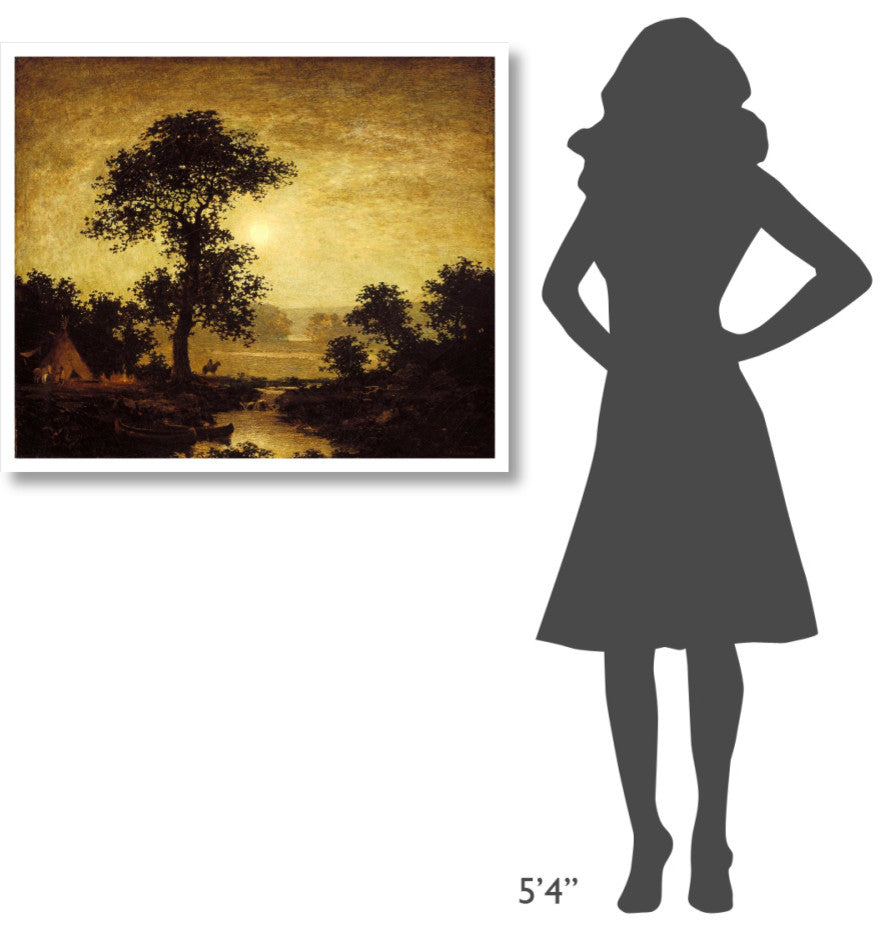 "Moonlight, ca. 1885-1889" Paper Print by Ralph Albert Blakelock, 38"x32"
