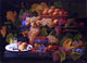 Severin Roesen Fruit and Lemon Water, Gallery Wrapped Canvas Print, 18"x27"