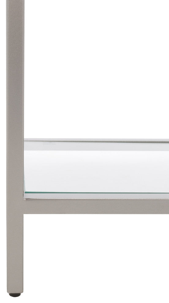 Safavieh Ramie 9 Shelf Etagere, Silver/Clear