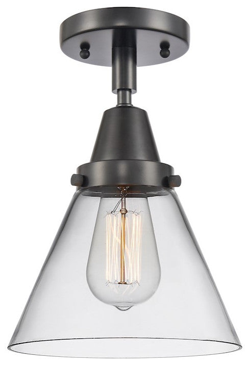 INNOVATIONS LIGHTING 447-1C-BK-G42 Large Cone Flush Mount