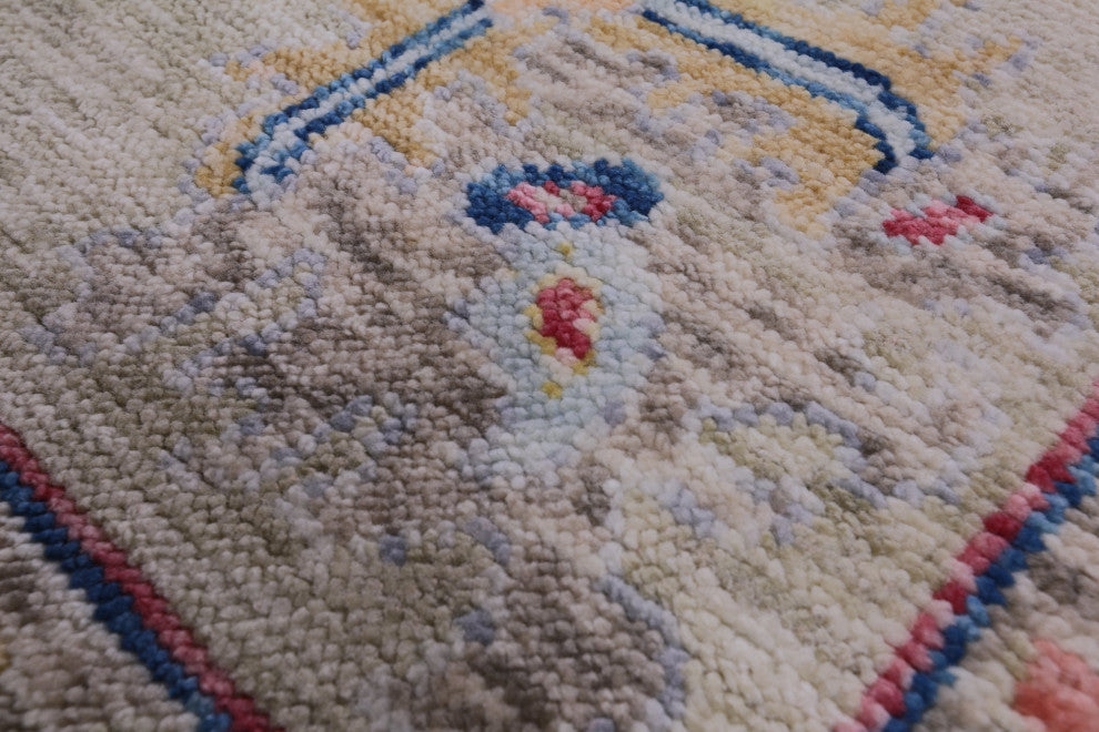 9' 3" X 12' 3" Turkish Oushak Hand Knotted Wool Rug - Q14806