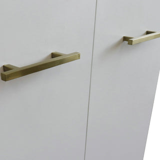 25" Single Sink Vanity, White Finish With White Carrara Marble