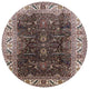 Ahgly Company Indoor Round Mid-Century Modern Area Rugs, 5' Round