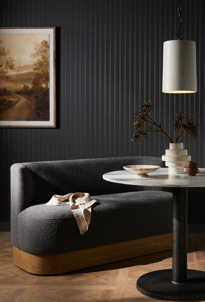 Krista Dining Bench-Knoll Charcoal