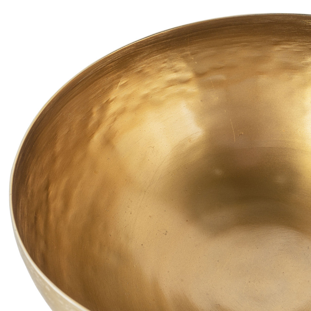 Yasmeen Gold Metal Planter Bowls, Set of 3