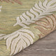 5' X 7' Green And Ivory Indoor Outdoor Area Rug