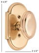 Palladian Plate Privacy Set - 2-3/8"