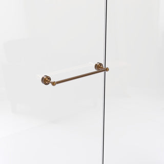 Dottingham 18" Shower Door Towel Bar, Brushed Bronze