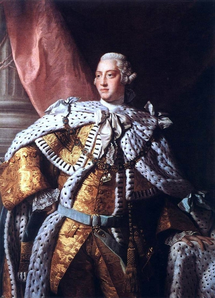 Allan Ramsay Portrait of George III, Gallery Wrapped Canvas Print, 18"x27"