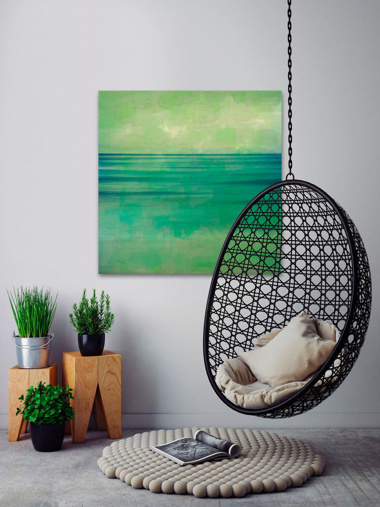 "Horizon" Painting Print on Wrapped Canvas, 48"x48"