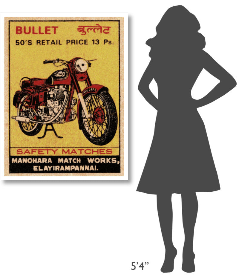 "Bullet Safety Matches" Digital Paper Print by Phillumenart, 32"x42"