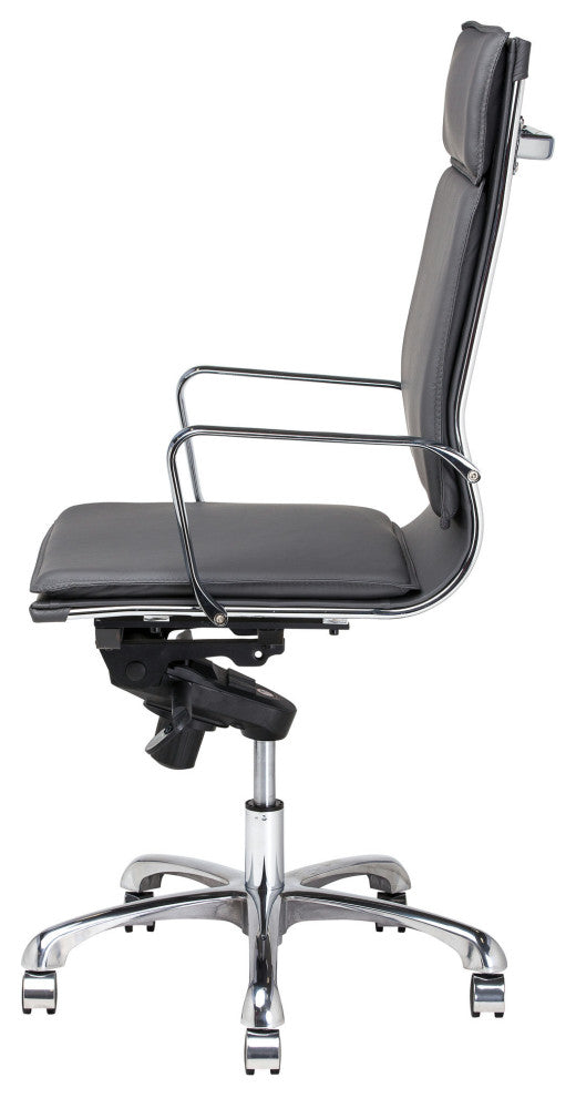 Nuevo Living Carlo High Back Office Chair, Grey