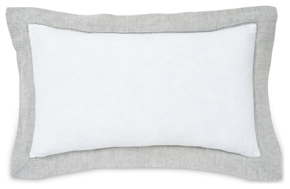 Atina 7-Piece King Linen Duvet Set, Gray