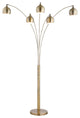 Artiva AMORE LED Arch Floor Lamp With Dimmer, Antique Satin Brass