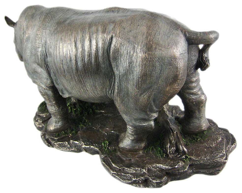 Mother And Child Rhinoceros Statue Baby Rhino