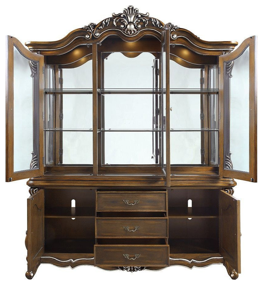 ACME Latisha Hutch and Buffet, Antique Oak Finish