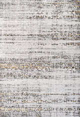 Tidal Modern Strie' Ivory/Black 5 ft. x 8 ft. Area Rug