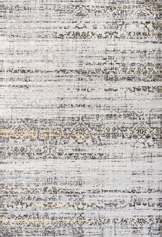 Tidal Modern Strie' Ivory/Black 5 ft. x 8 ft. Area Rug