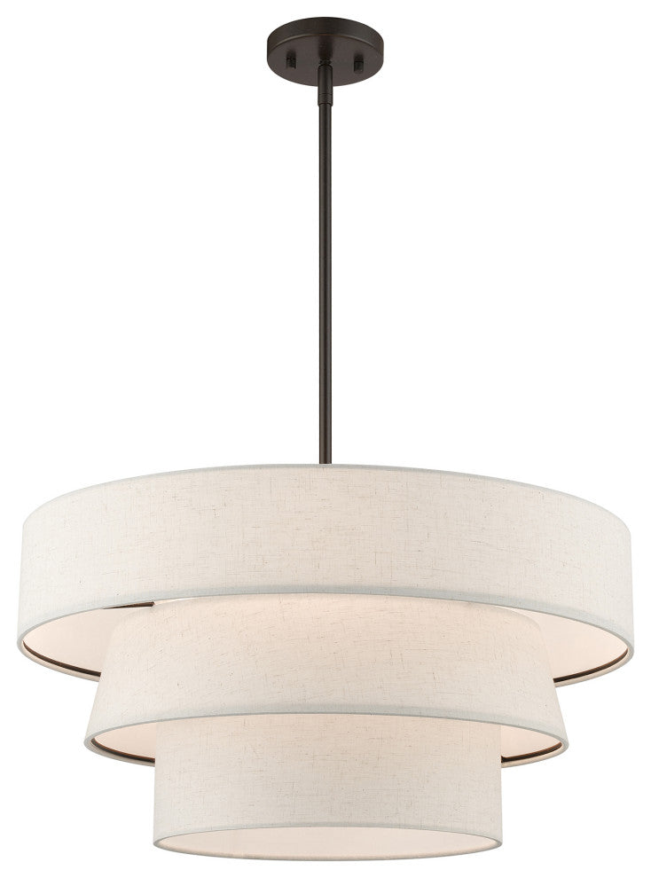 Chandler 4-Light English Bronze Pendant Chandelier