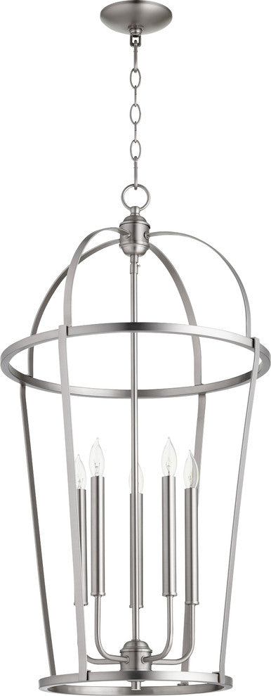 5-Light Mitre Entry, Satin Nickel