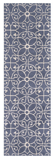 Surya Scott SCT-1009 4'x6' Rug, Dark Blue/Cream