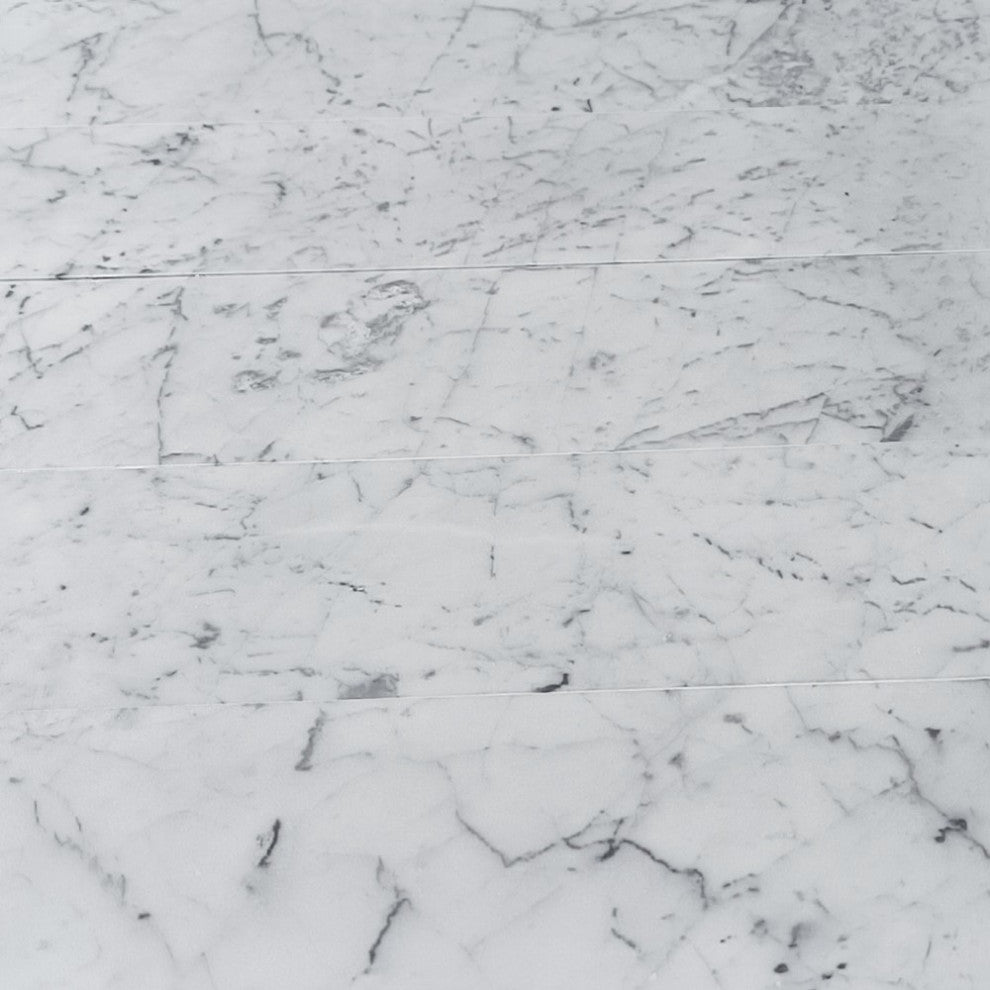 Carrara White Marble 6x24 Wall and Floor Tile Polished, 1 sq.ft.