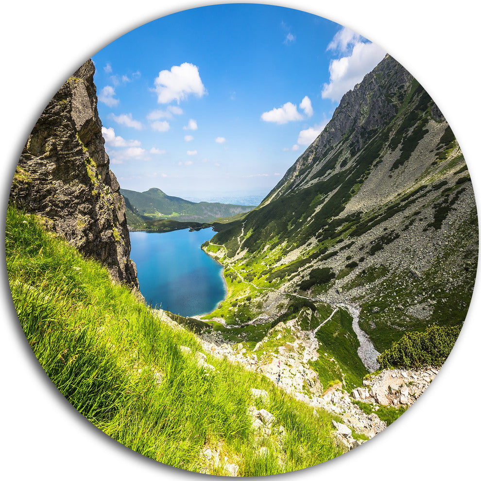 Black Pond Gasienicowy, Landscape Photo Disc Metal Wall Art, 11"