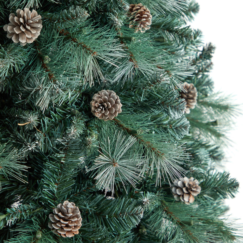 T3501 8 Frosted Tip British Columbia Mountain Pine Artificial Christmas Tree