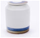 B&W Brushstroke Surrounding Cylinder Jar, Tall