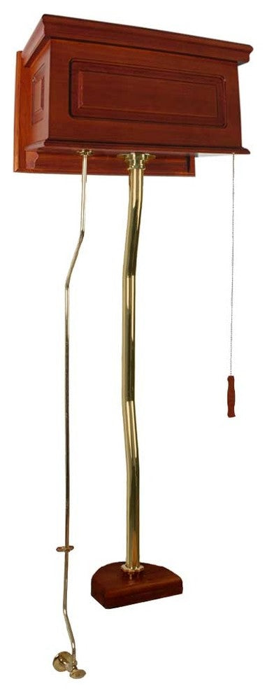 Mahogony High Tank Pull Chain Toilet Conversion Kit Brass Renovators Supply