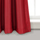 Weeping Flowers Room Darkening Window Panel, Set of 2, Red