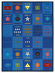 Kid Essentials Rug, Button Button, 7'8"x10'9"