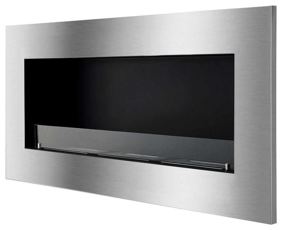 Recessed Wall Ventless Bio Ethanol Fireplace - Optimum | Ignis