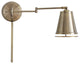 Kenroy 21009AB 1-Light Swing Arm Wall Lamp, Metro