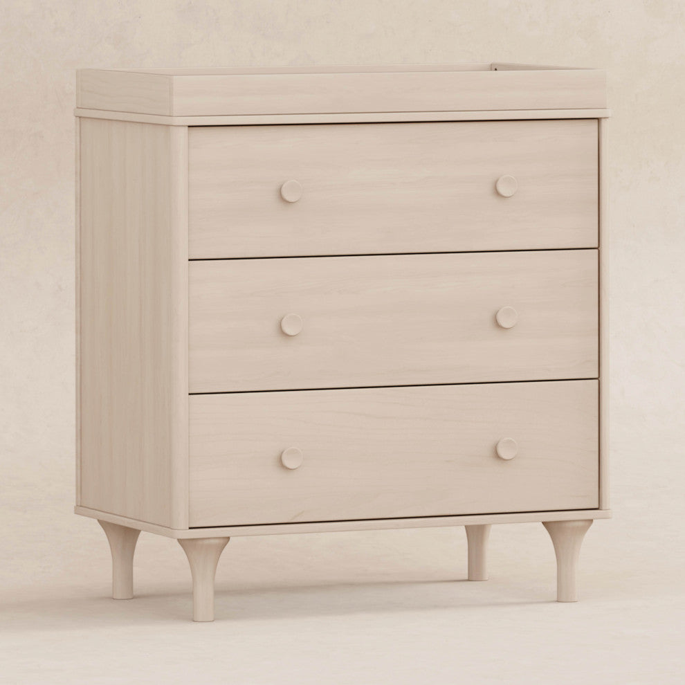 Lolly 3-Drawer Changer Dresser With Removable Changing Tray, Washed Natural