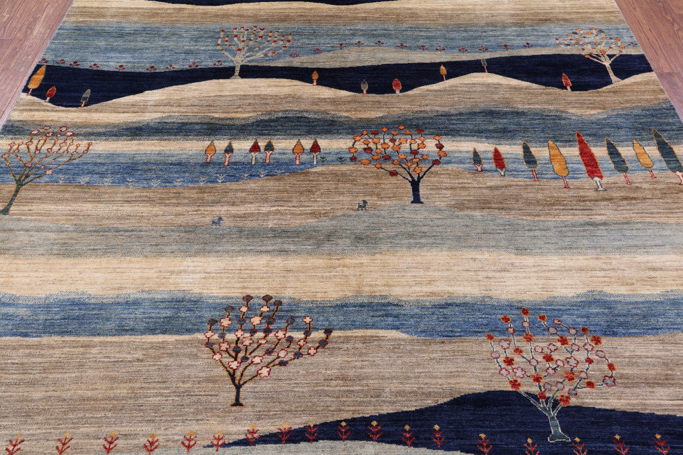 8' 0" X 9' 9" Tribal Persian Gabbeh Handmade Rug Q9759