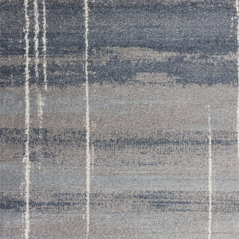 KAS Landscapes 5900 Blue Contempo Area Rug, 3'3"X 5'3"