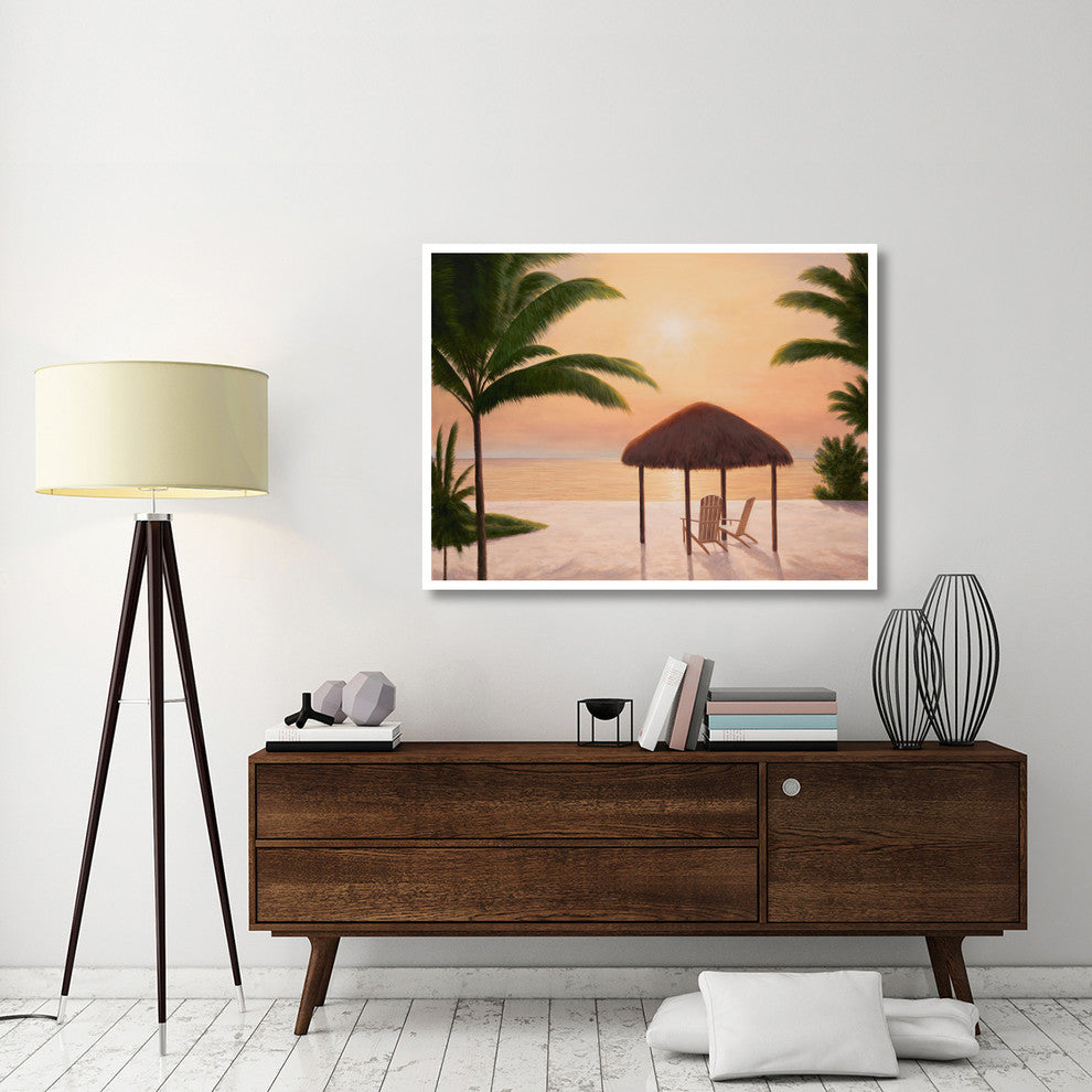"Beach Tiki" Digital Paper Print by Diane Romanello, 50"x38"
