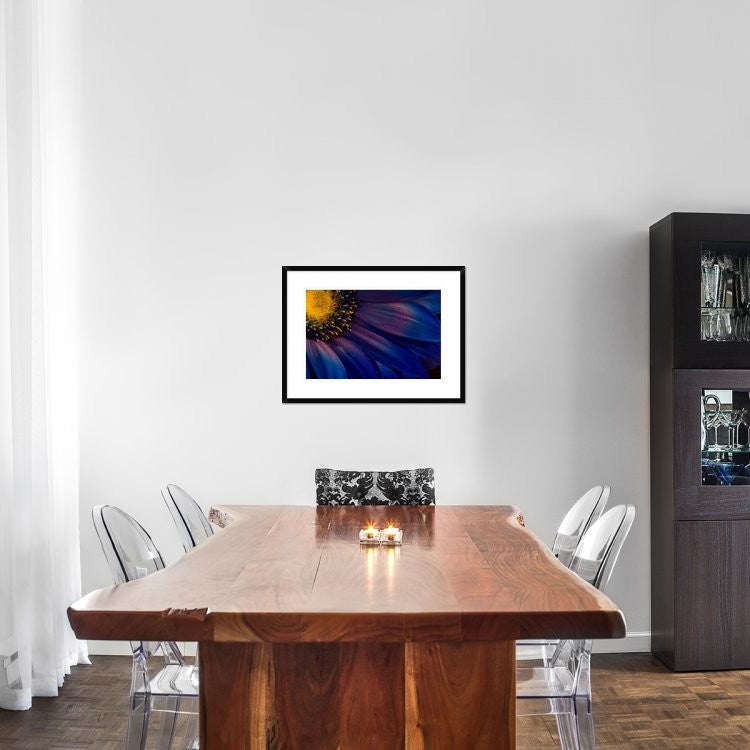 "Blue Rays" Framed Digital Print by Thorsteinn H. Ingibergsson, 30x22"