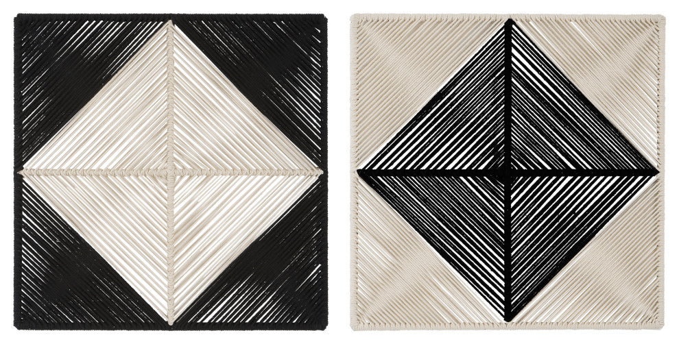 Uttermost 04330 Seeing Double Rope Wall Squares Set of 2